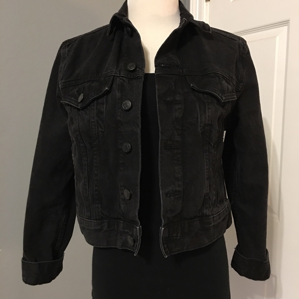 black denim jacket